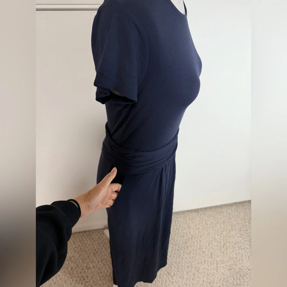 Boden Amelie Jersey Navy Midi Dress size 6L - Picture 6 of 9